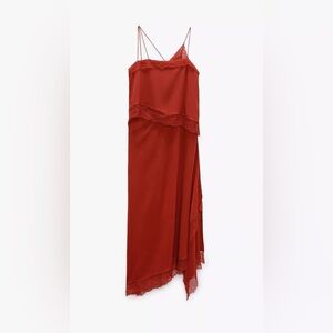 NEW ZARA Studio Lace Slip Dress